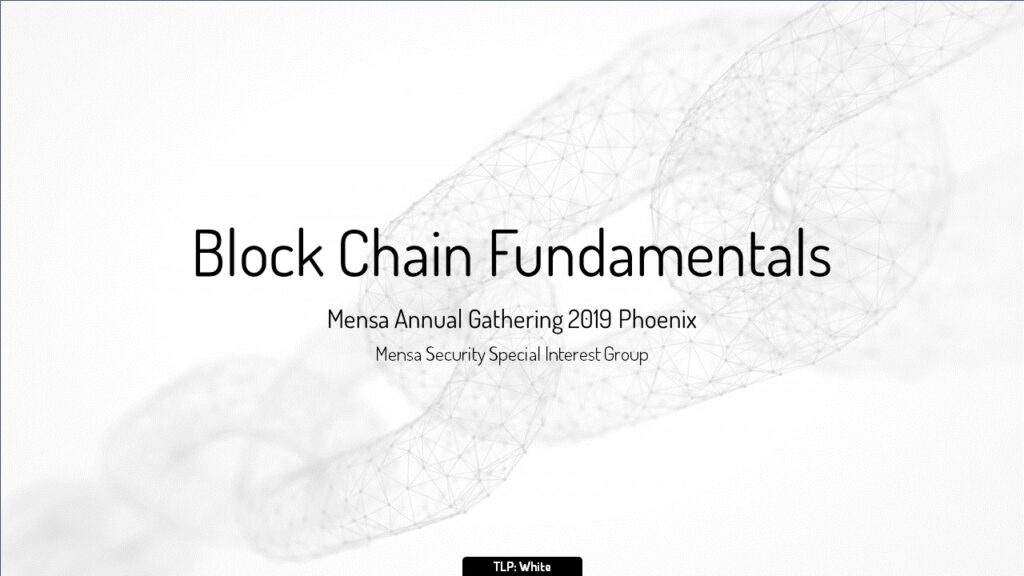 BlockChain Fundamentals